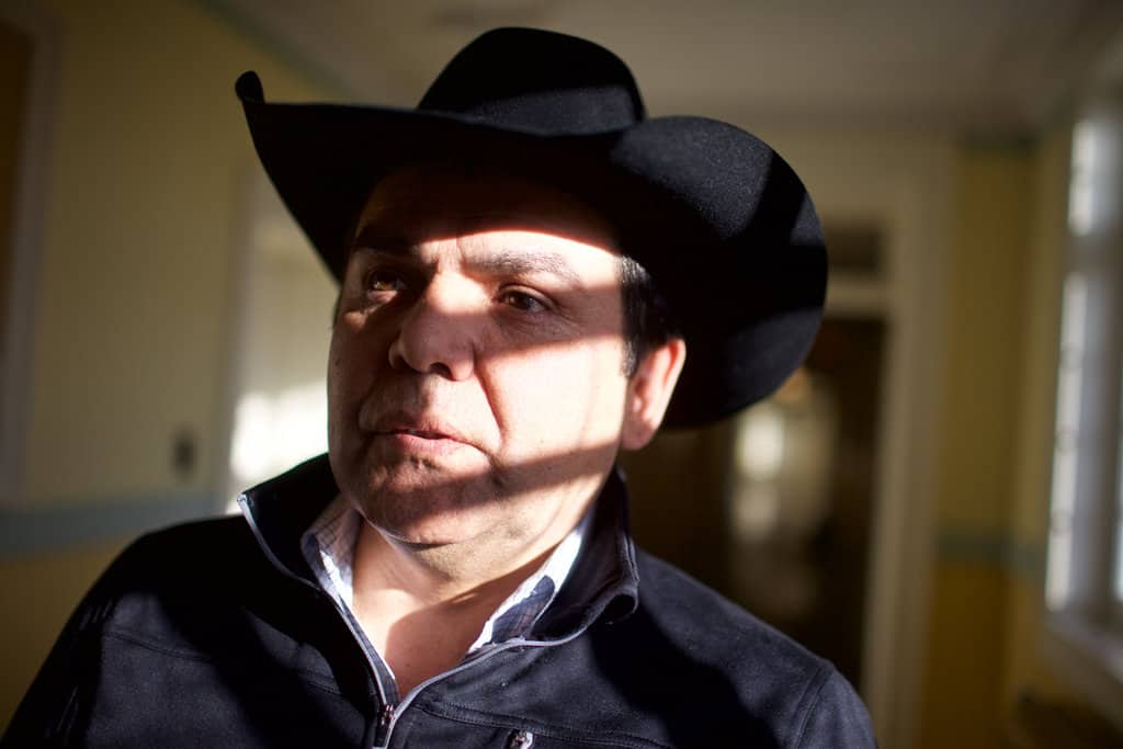 Michael LeBourdais, chairman of the Tulo Centre of Indigenous Economics and former chief of the Whispering Pines/Clinton Indian Band, is organizing a group of First Nations on the Trans Mountain pipeline route to fight for the right to tax the oil. Patrick Michels for Reveal