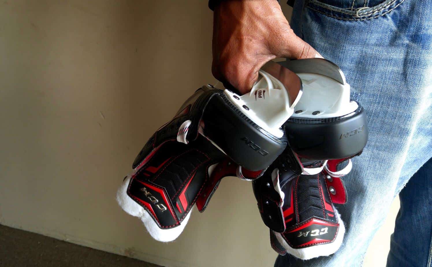 Skate sharpening was on the top of James's to-do list on Monday, Sept. 25, 2017. He loves to watch his kids play hockey. Brielle Morgan