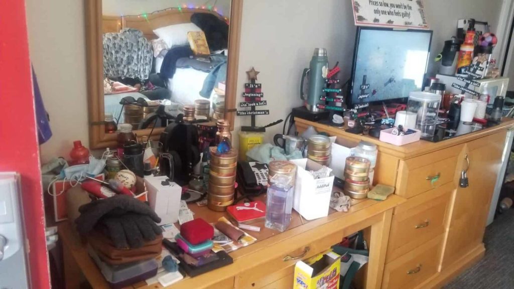 Kenny Scrimbit's room at the Ramada Duncan.