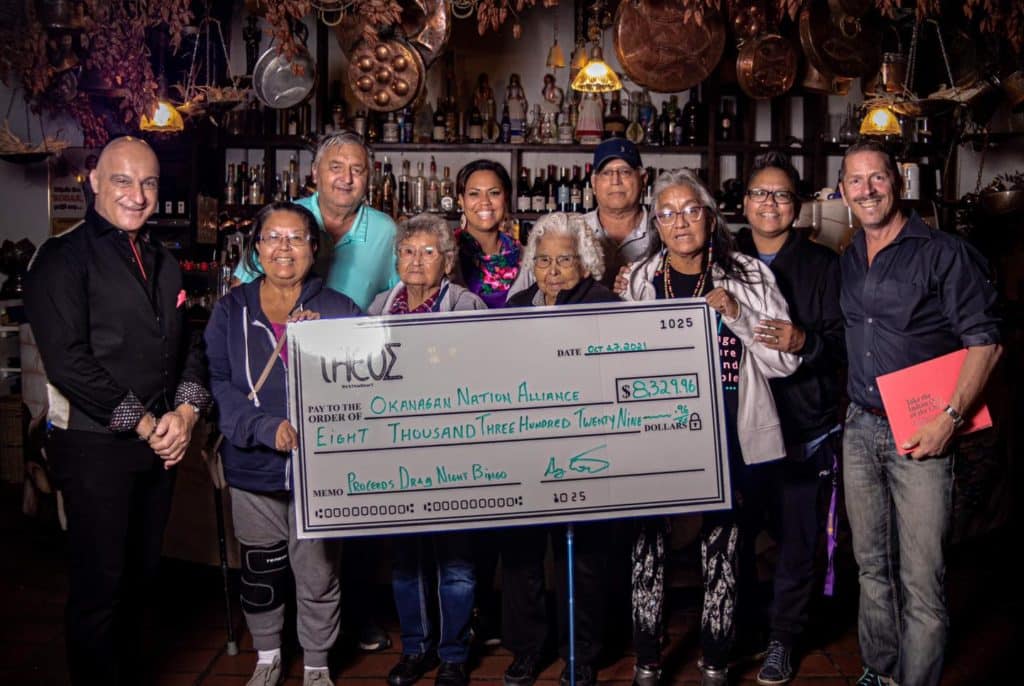 Drag bingo fundraisers held at Theo’s Restaurant raise money for local residential ‘school’ survivors