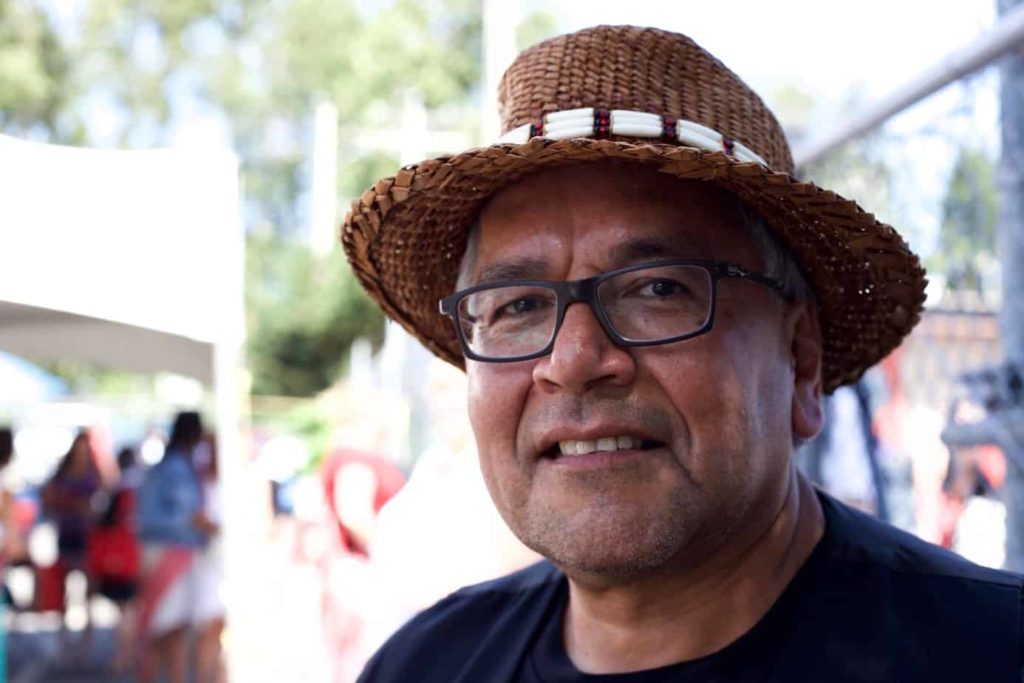 Family support elder Bruce Robinson led a ceremony at Métis Family Services for youth in government care who are turning 19 this year. Brielle Morgan