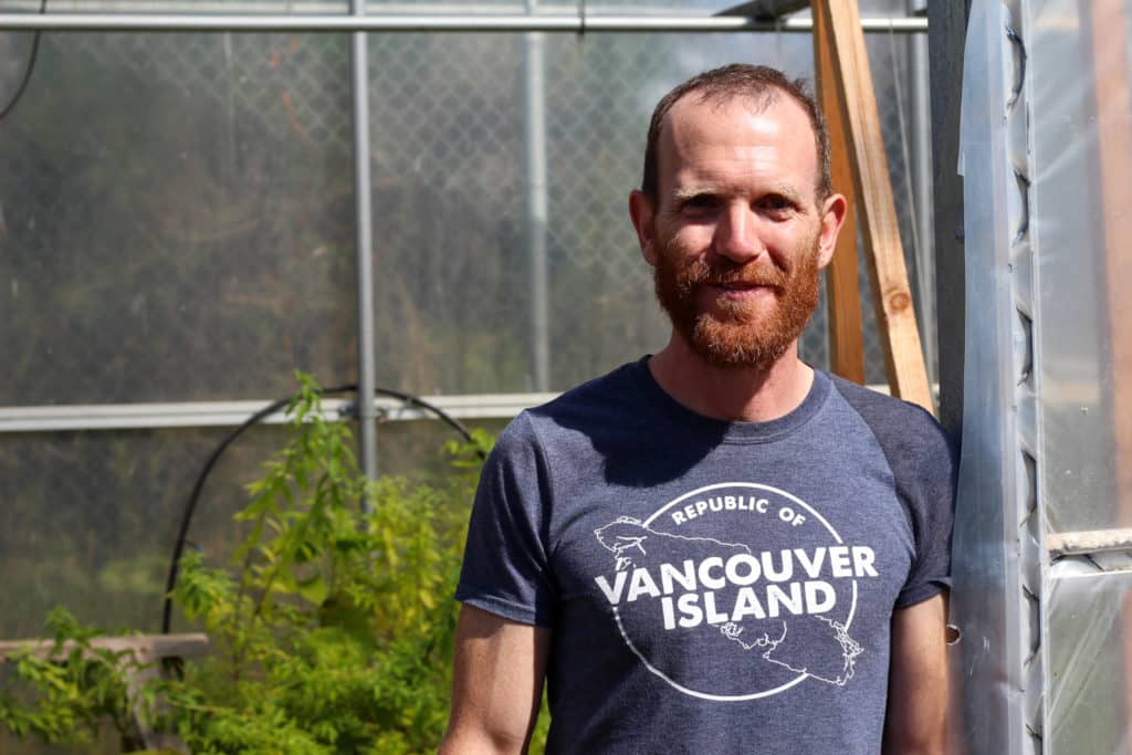 school garden coordinator Matthew Kemshaw