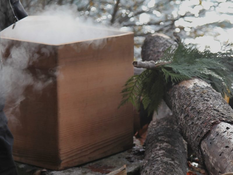 bentwood box coast salish cooking