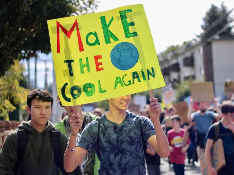 Youth march for climate action at the Global Climate Strike in Duncan on September 20, 2019. Jacqueline Ronson/The Discourse Cowichan