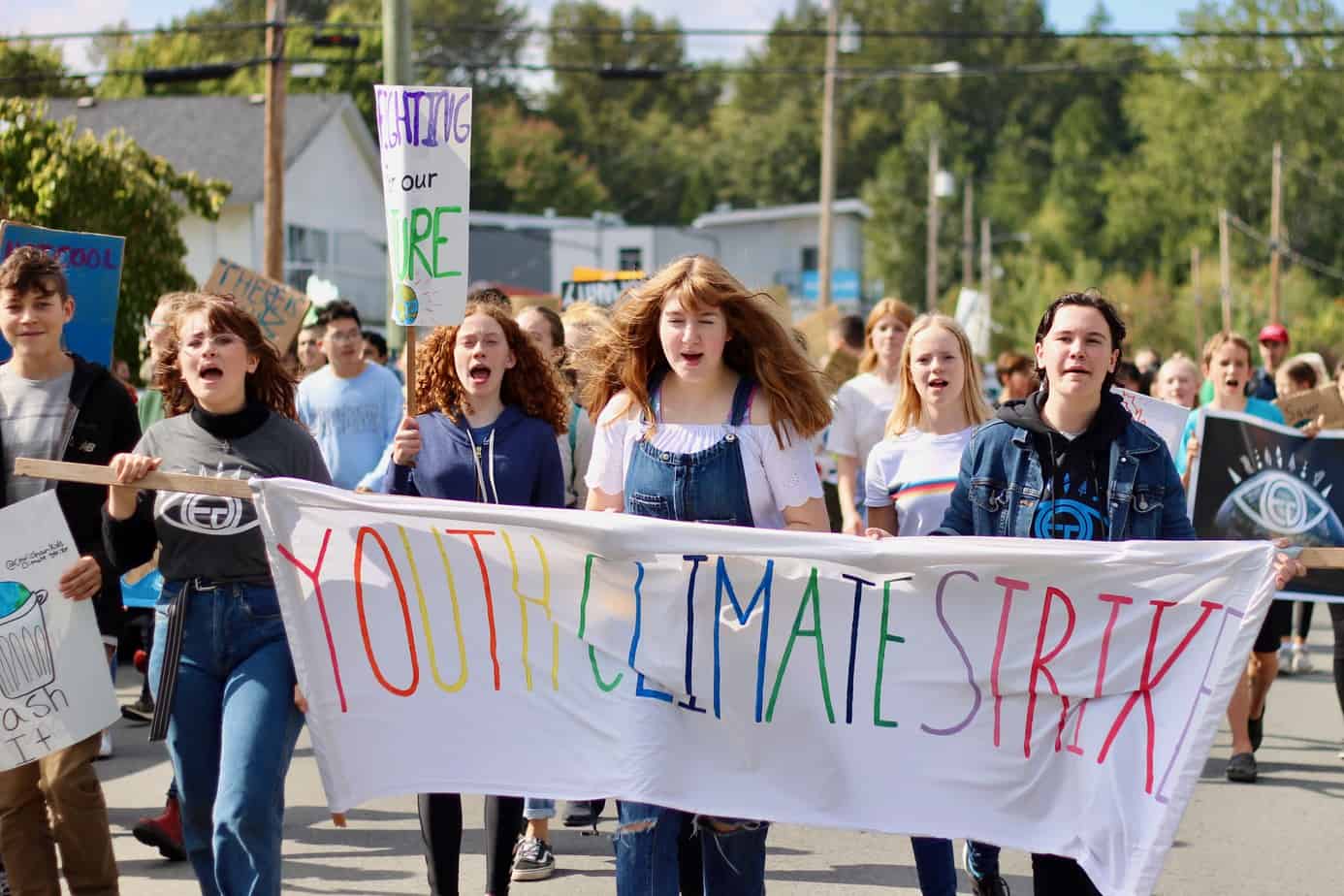 Parenting and climate change: Youth lead a climate strike in Duncan B.C. on Sept. 20, 2019.