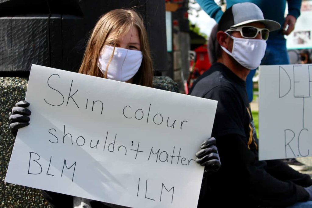 BLM Black Lives Matter protest rally march in Duncan.