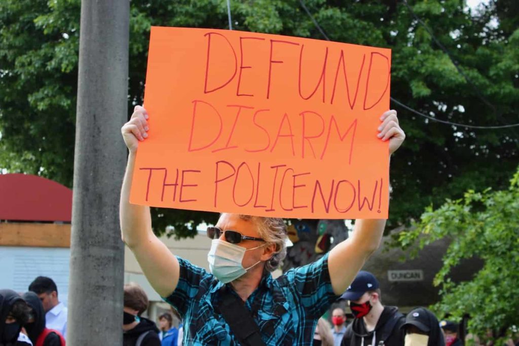 BLM Black Lives Matter protest rally march in Duncan.