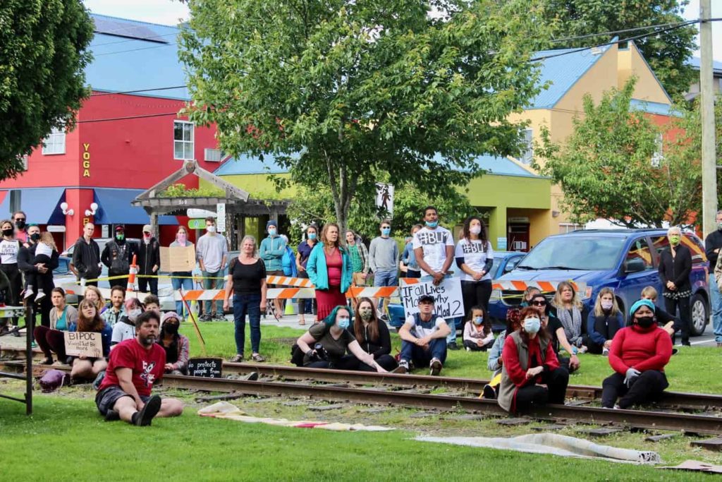 BLM Black Lives Matter protest rally march in Duncan.