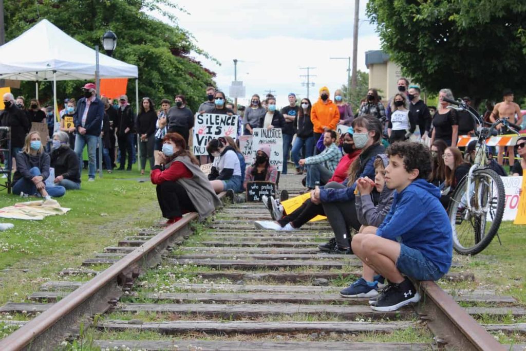 BLM Black Lives Matter protest rally march in Duncan.