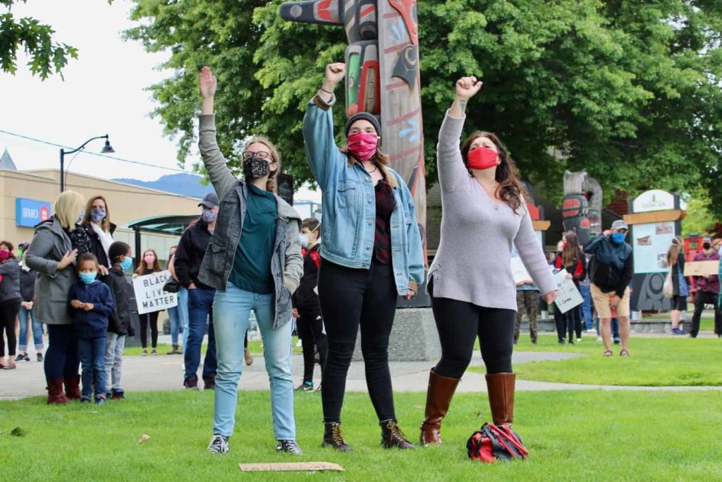 BLM Black Lives Matter protest rally march in Duncan.