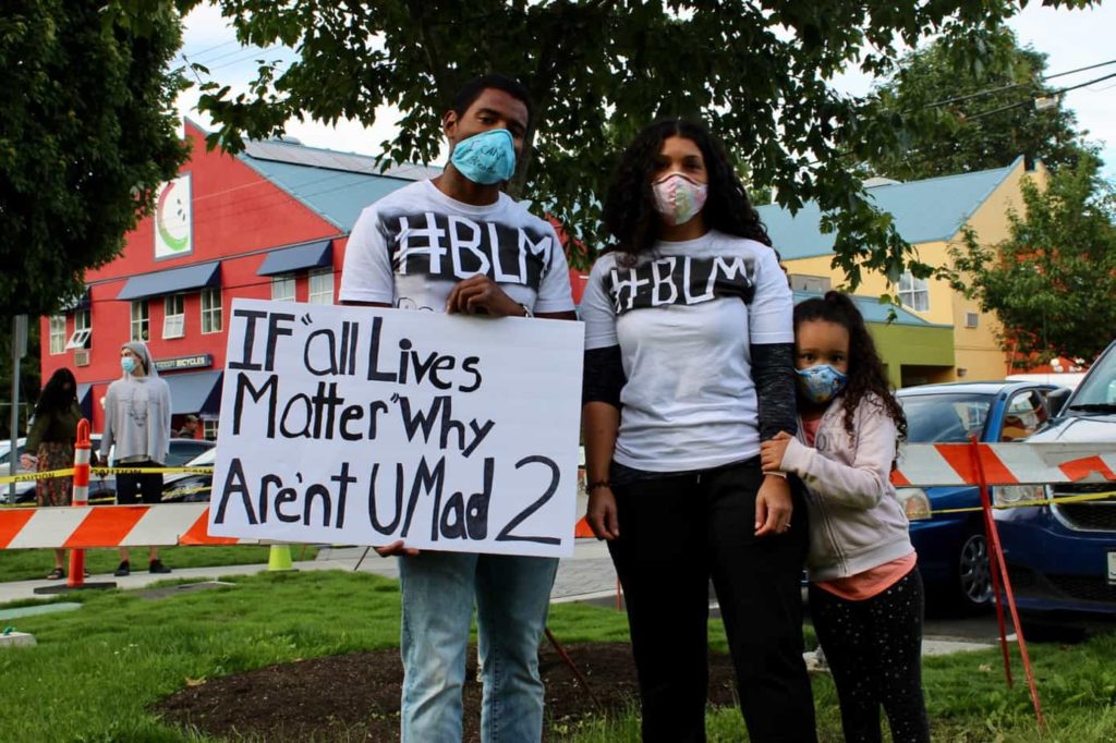 BLM Black Lives Matter protest rally march in Duncan.