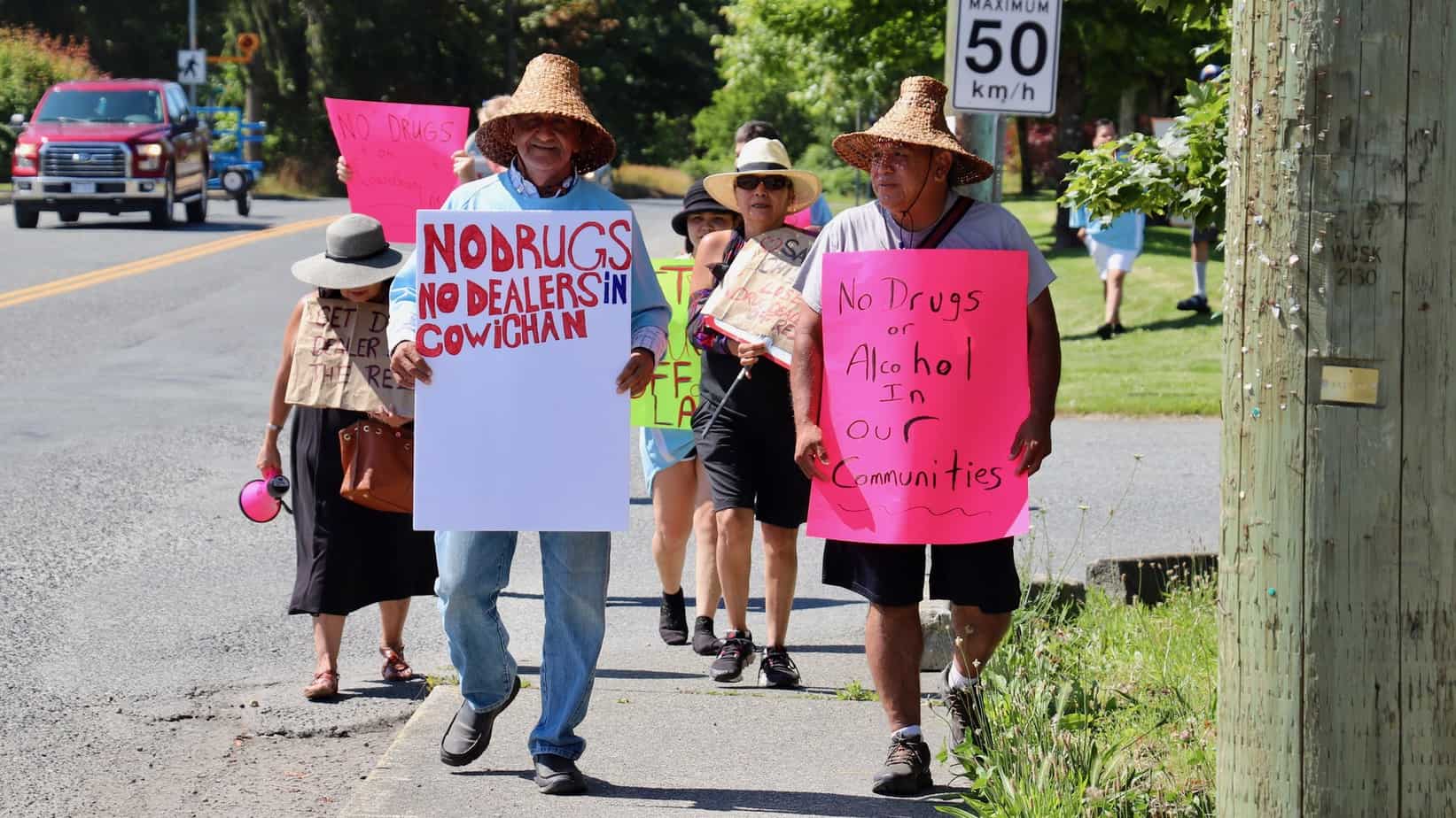cowichan tribes joe thorne drug protest