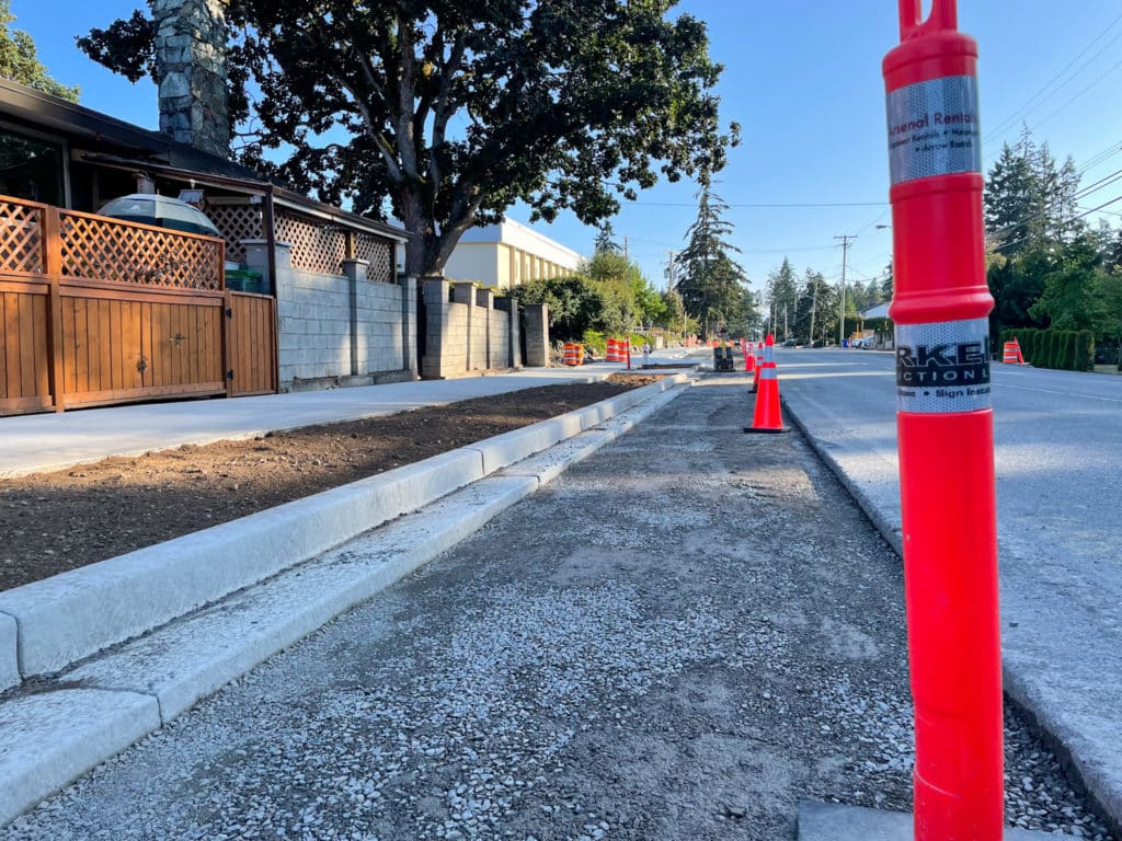 Painter Road sidewalk transportation project