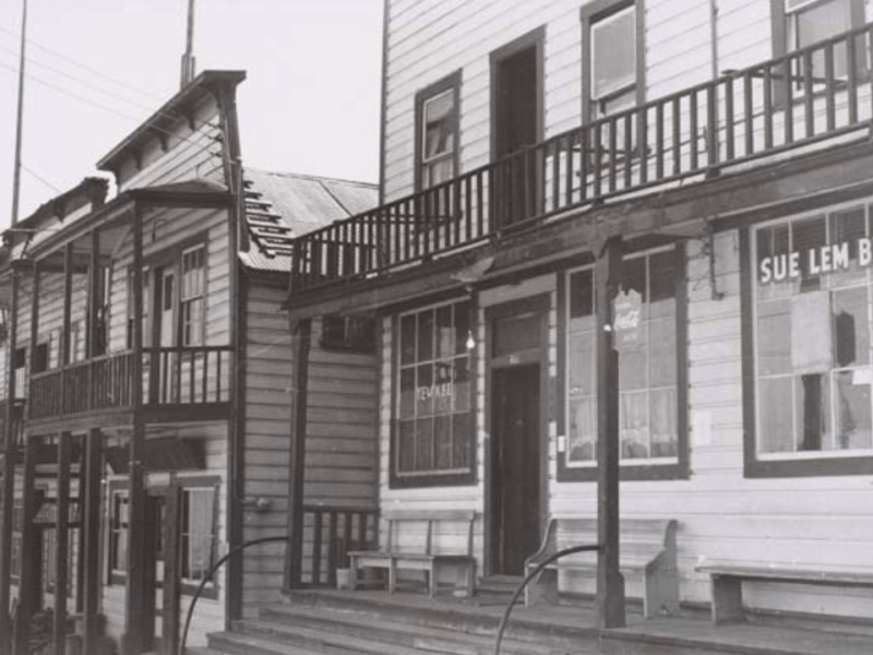 Shops and homes in Duncan’s Chinatown in 1969. Photo courtesy Cowichan Valley Museum & Archives