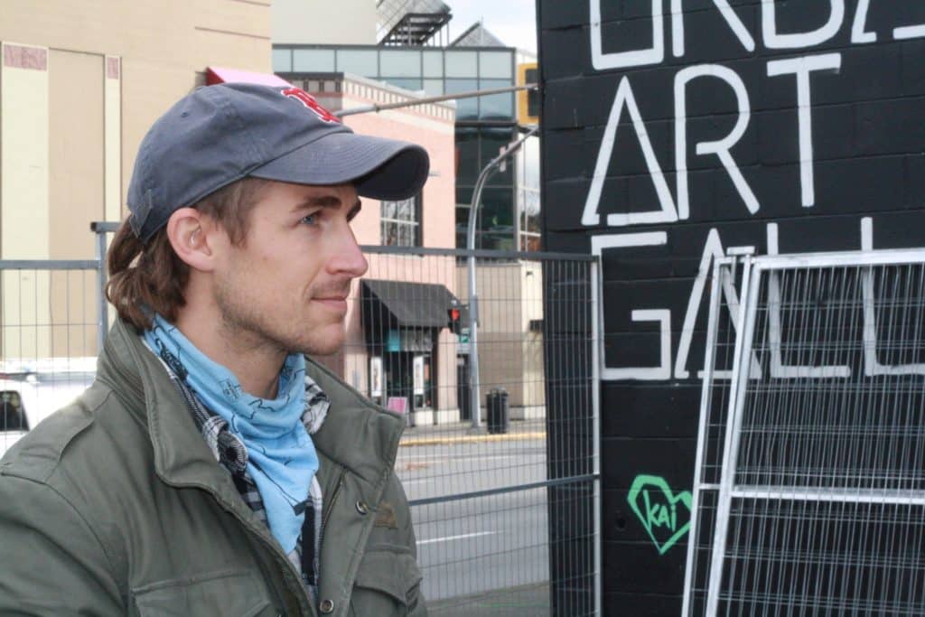 Jacob Steiner, head of operations at Vancouver-based Steiner Properties stands in front of the old A&B Sound building which he's helping to revamp.