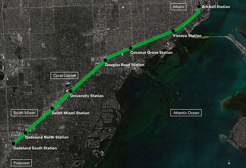 The proposed route of the Underline. Courtesy of the Friends of the Underline.