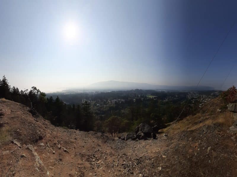 A spectacular view of Nanaimo from Cottle Hill.