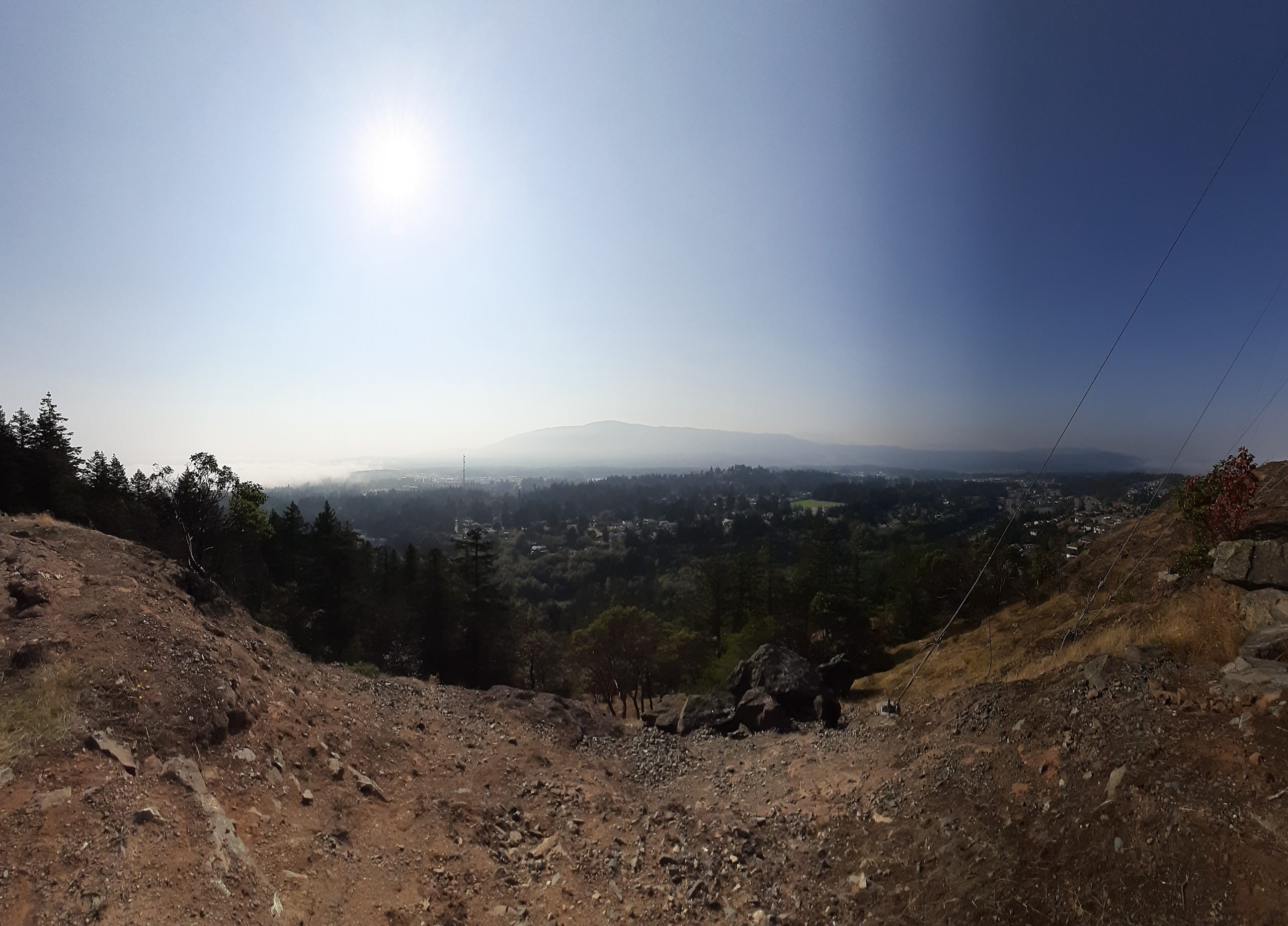 A spectacular view of Nanaimo from Cottle Hill.