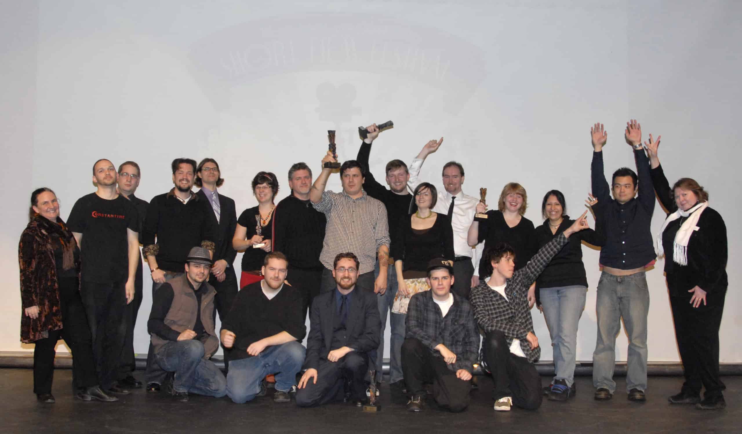 The VISFF team celebrate a successful run in 2010.