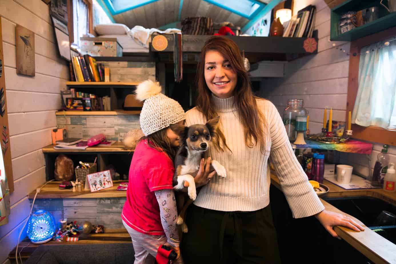 Tasha and her daughter have been living in their tiny home for a year and a half. Jenny Holden--The Discourse Cowichan