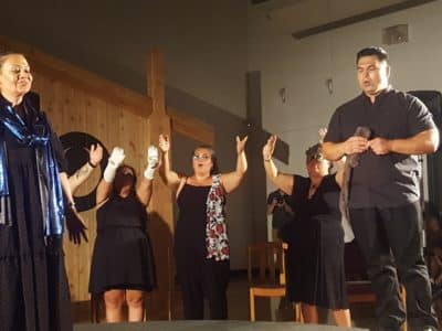 xe' xe' Productions performs hwlttsus lhqelts (Jealous Moon) at Sum'shathut festival