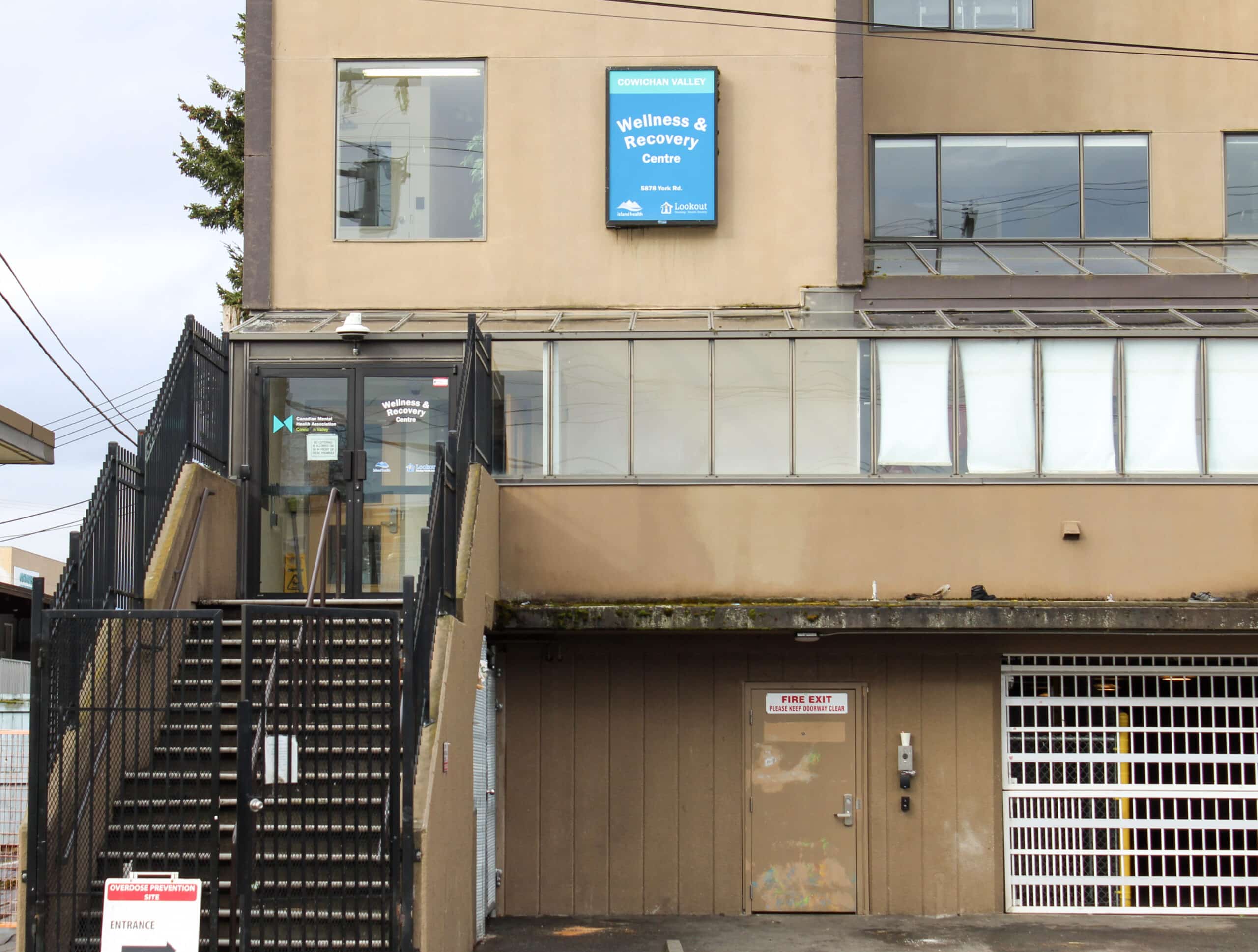 The Cowichan Wellness and Recovery Centre building is pictured.