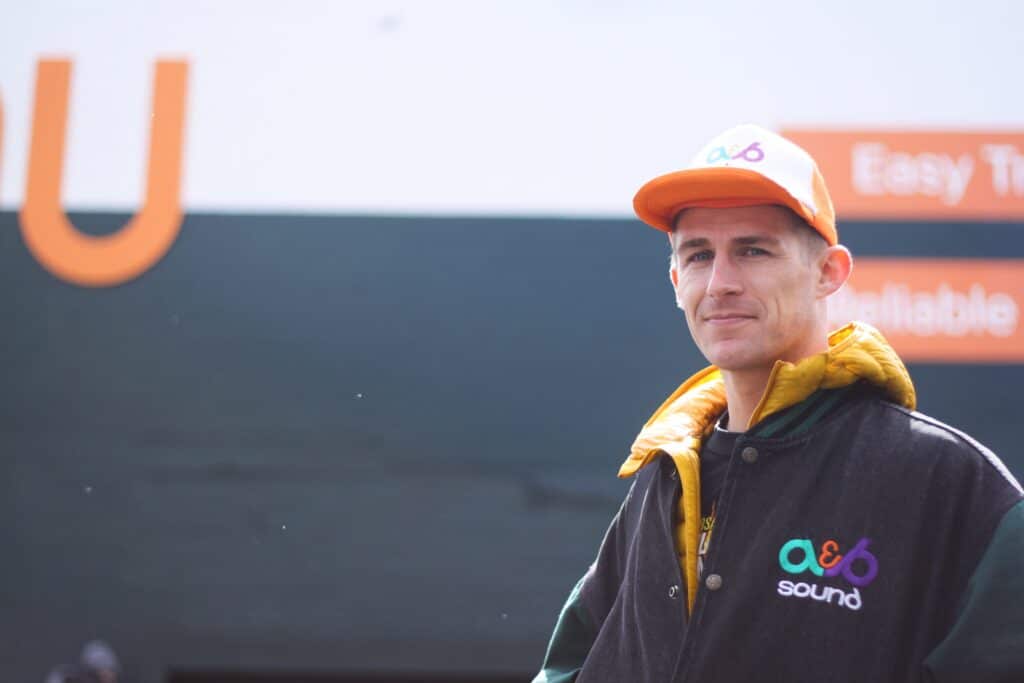Jacob Steiner Stands In Front Of Old A&B Sound Building