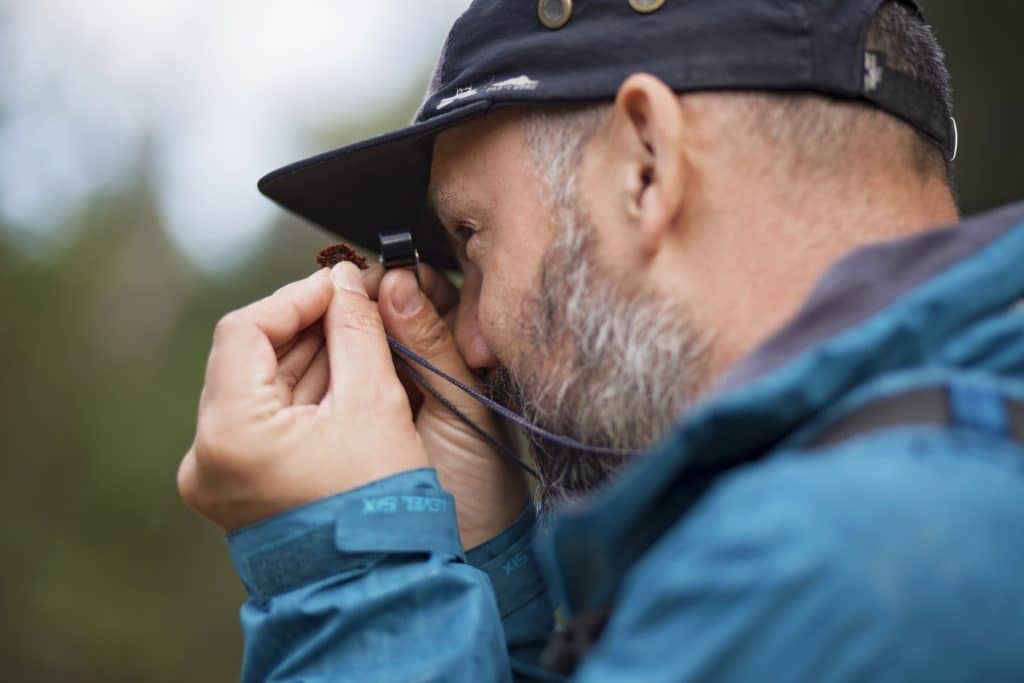 Wetland Ecologist Scott Black Checks Out Specimen found at Harewood Plains