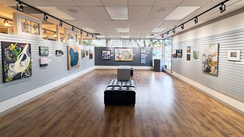 Inside of Pearl Ellis Art Gallery.